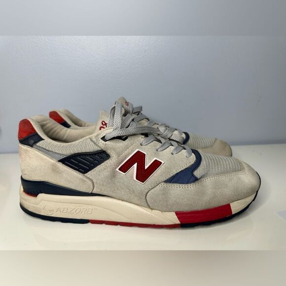 New Balance 998 J. Crew Independence Day Mens Sneakers shoes size 12 - Picture 1 of 6